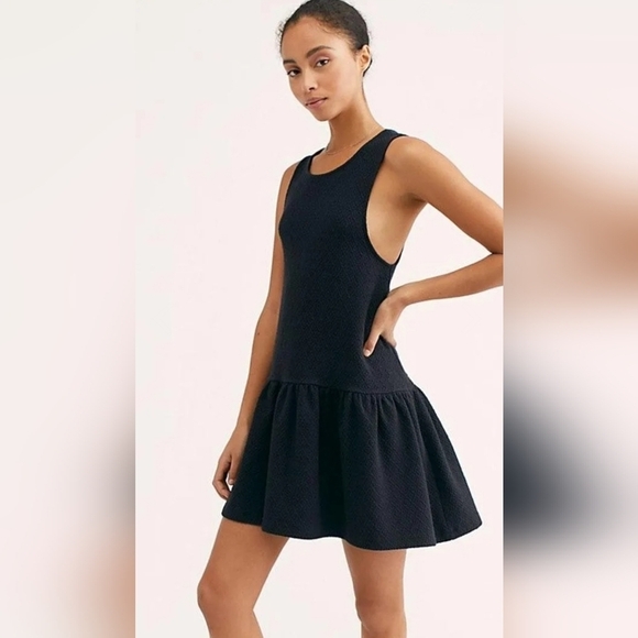 Free People Dresses & Skirts - Free People Womens Black Easy Street Sleeveless Mini Dress Size Medium